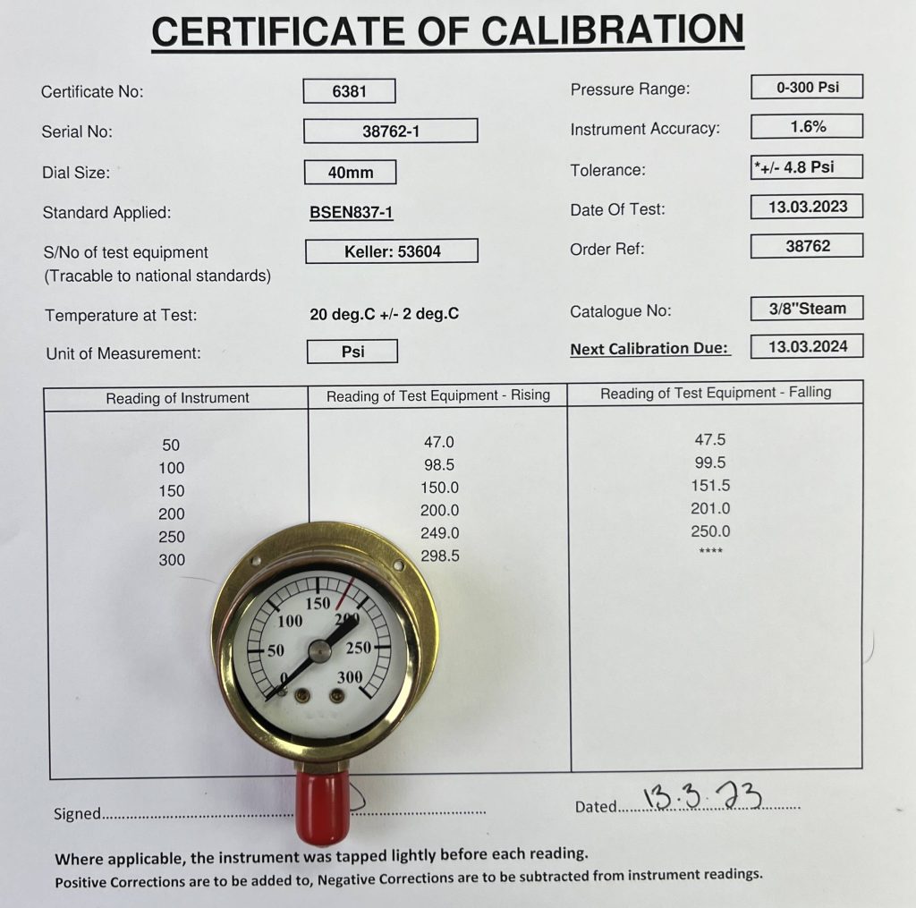 New Pressure gauge calibration Is yours right? 5 10 15 out? Jubb