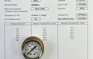 pressure gauge calibration