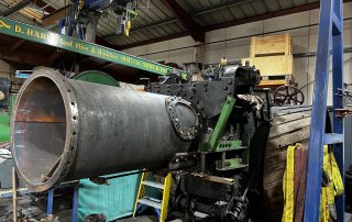 Fowler Ploughing engine boiler repairs